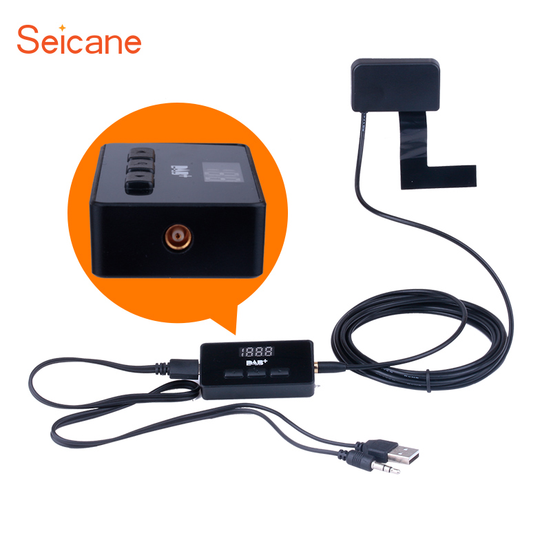 Seicane Car Stereo DAB+ Audio Receiver Radio Tuner Digital Radio with USB Interface RDS Function