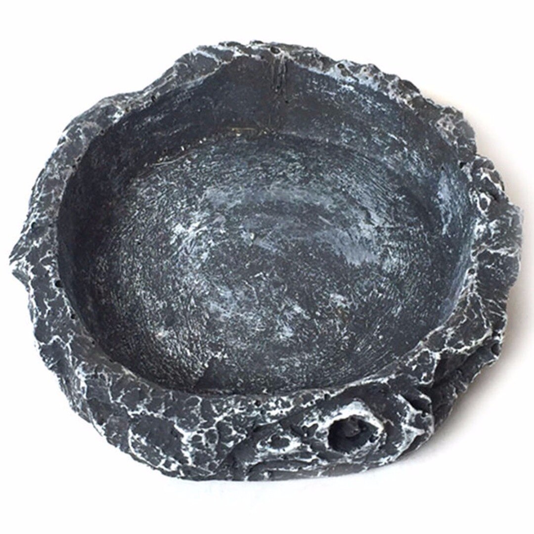 1Pc Reptile Food Water Dish Bowl Feeder Tortoise Lizard Turtle Amphibian Feeding Pot