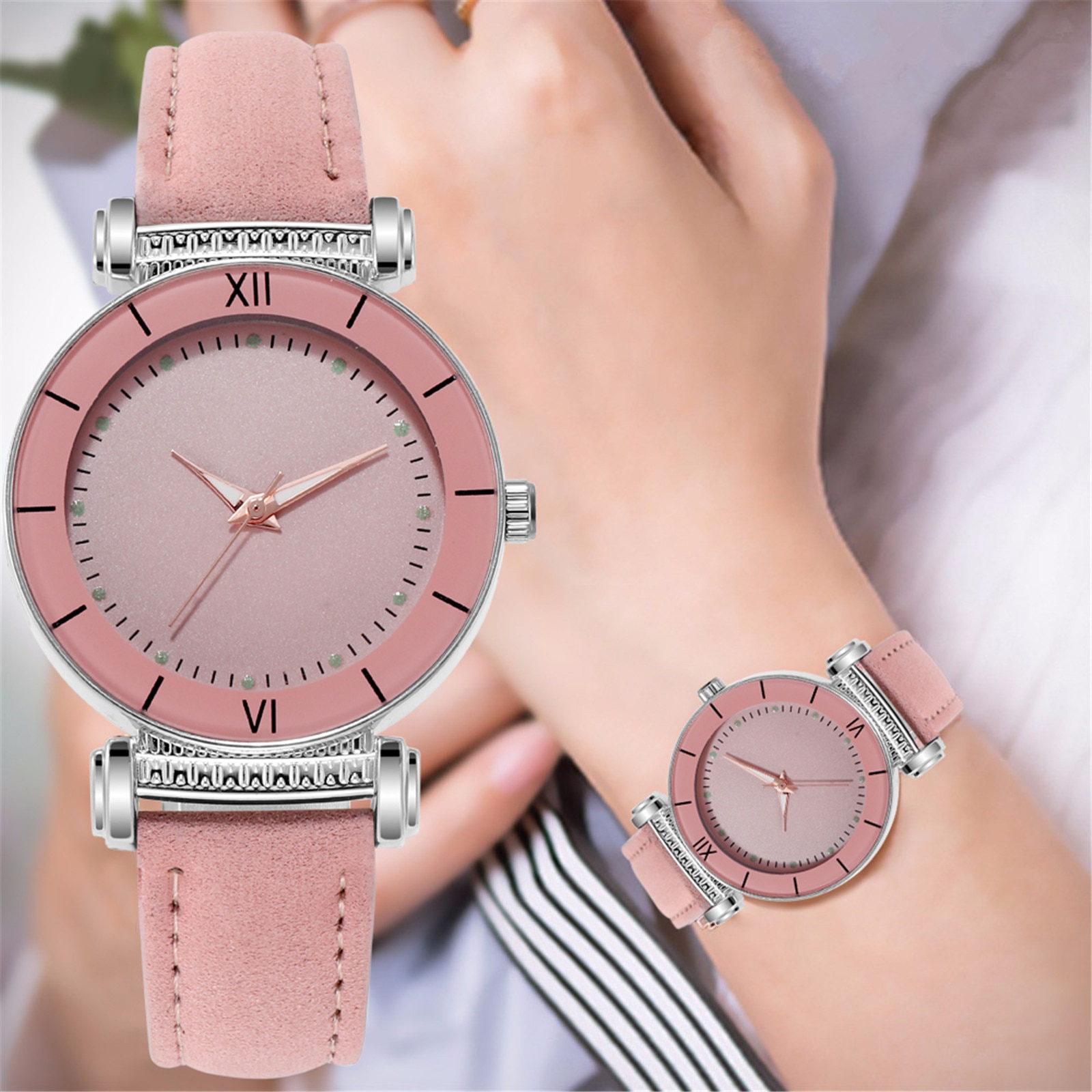 Vrouwen Luxe Horloge Quartz Casual Vrouwelijke Quartz Horloges Lederen Band Sky Dames Meisjes Klok Analoge Uur Reloj Horloge