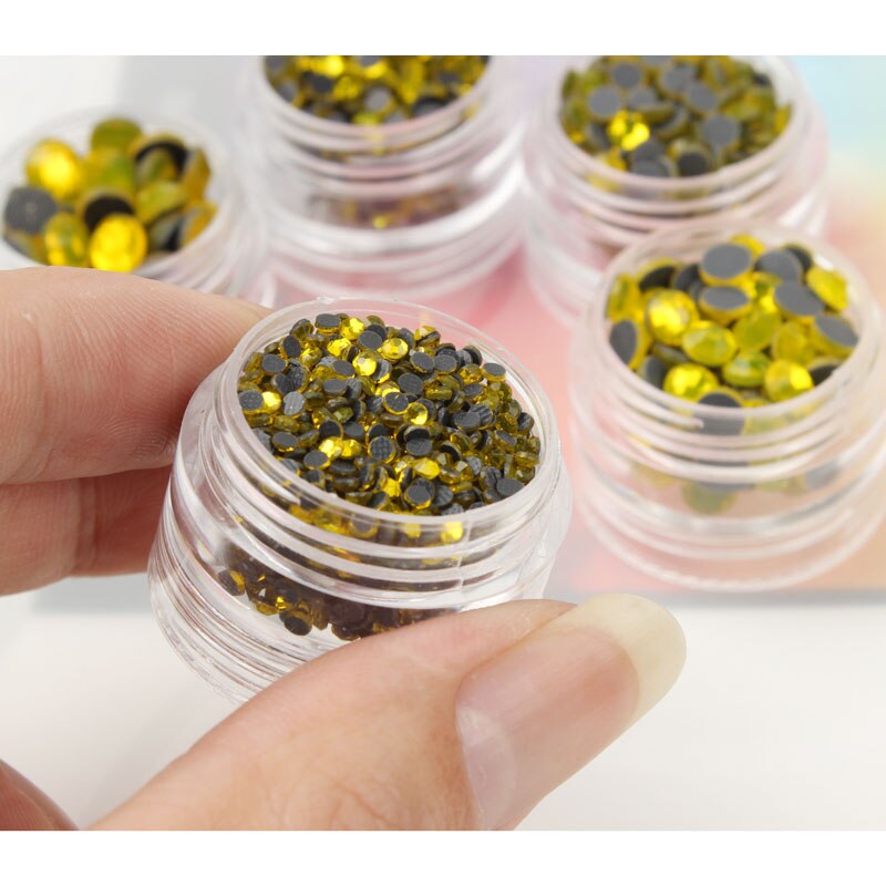 5 Layer Cylinder Transparent Empty Plastic Storage Boxes Rhinestone Bead Gems Case