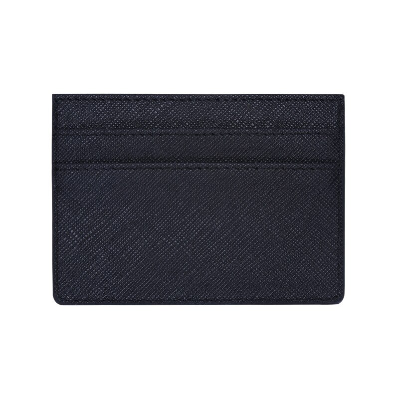 Multi Slot Card Holder Slim Bank Credit Card ID Cards Coin Pouch Case Bag Wallet Organizer Women Men Thin Business Card Wallet: B-black