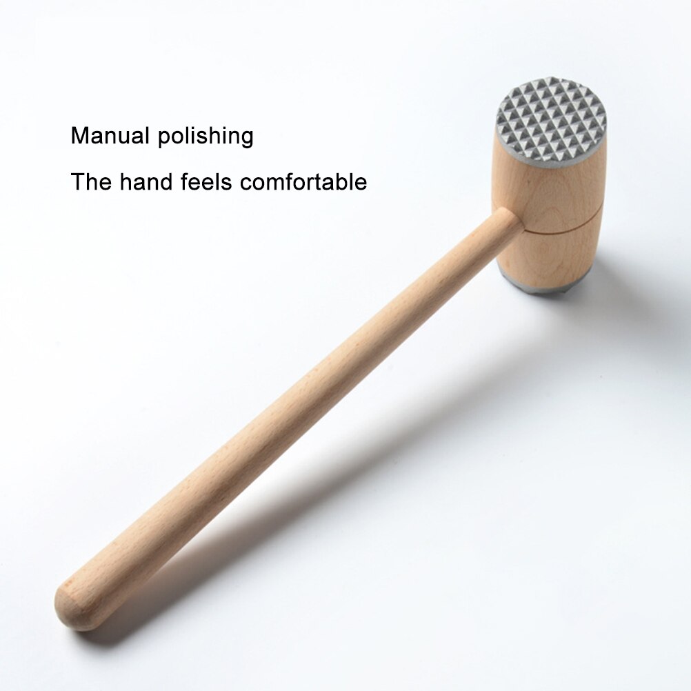Dubbelzijdige Losse Vlees Hamer Houten Vleesvermalser Steak Tenderizing Tool Keuken Accessoires