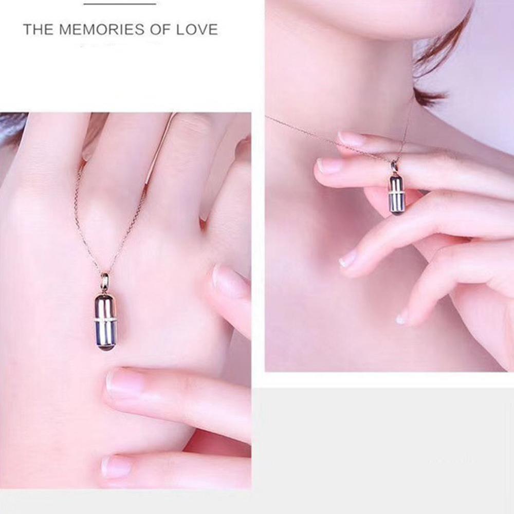 Wedding Necklace Memory 100 Languages I Love You Capsule Projection Pendant necklace