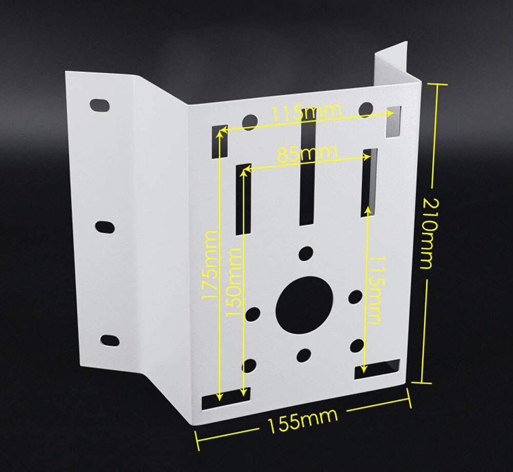 PTZ CORNER BRACKET MOUNT POLE FOR CCTV CAMERA/OUTSIDE LIGHT/METAL OUTDOOR UK FIT