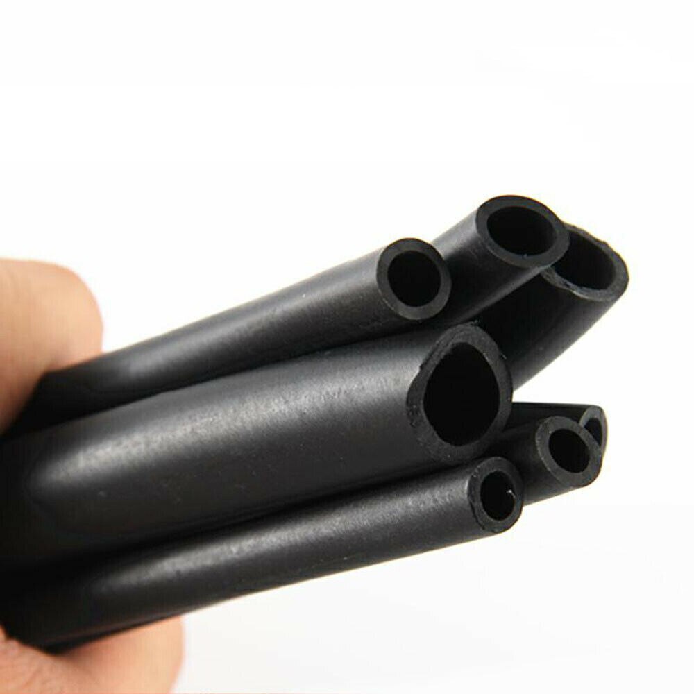 Black Fluorine Rubber Tube ID 2 3 4 5 6 8 10 12mm Soft Seal Hose OD 4mm~16mm High Temperature And Corrosion Resistance