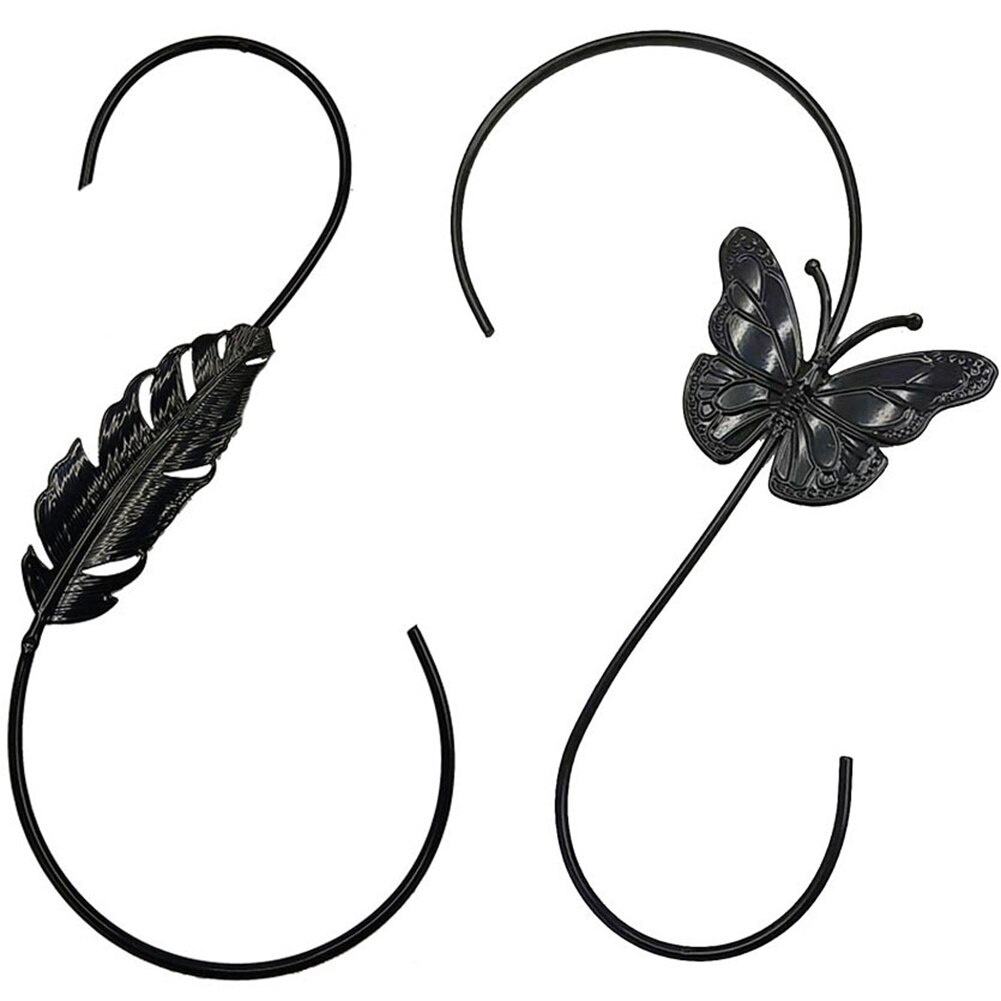 Crochet de clôture en métal pour mangeoires à oiseaux, 1 pièce, crochet de panier intérieur et extérieur pour suspendre des plantes, couvercle d'ombre, lumières extérieures