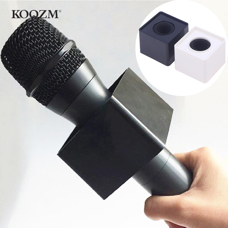 Micrófono con logotipo y bandera, estación con forma cuadrada para entrevista, KTV, cubo, caja de entrevista, soporte de utilería ABS, inyección de noticias para periódicos