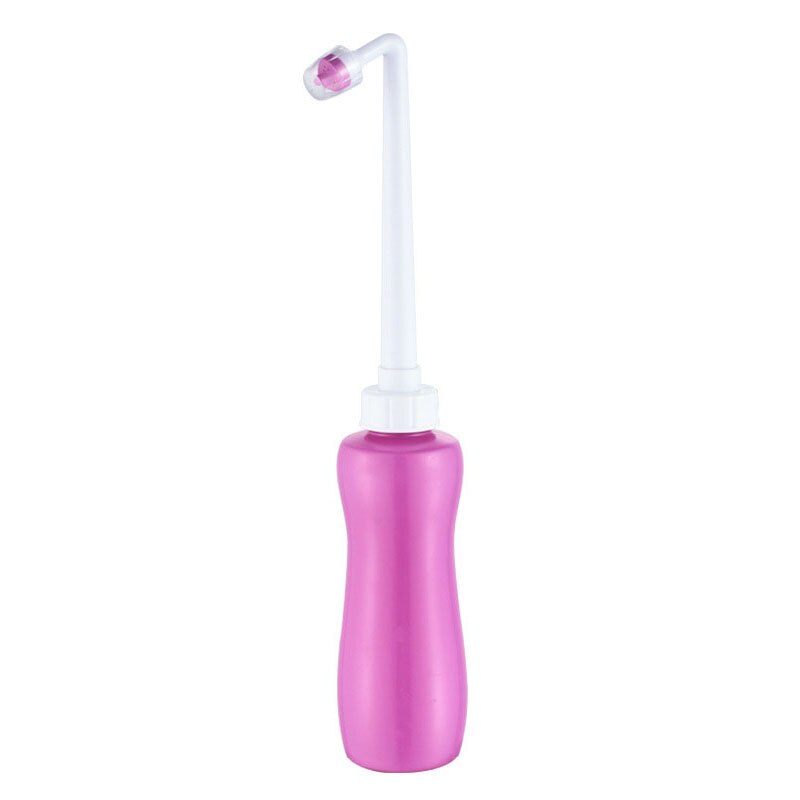 And Cold Dual Nozzle Bidet Toilets Seat Attachment Wash Water Shower Self-Cleaning Sprayer Bathroom Accessories Non-Electric: Handheld Pink