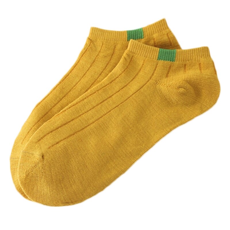 1 Pair Unisex Women Stripe Cotton Socks Short Ankle Low Cut No-show Casual Soft E06F: Y