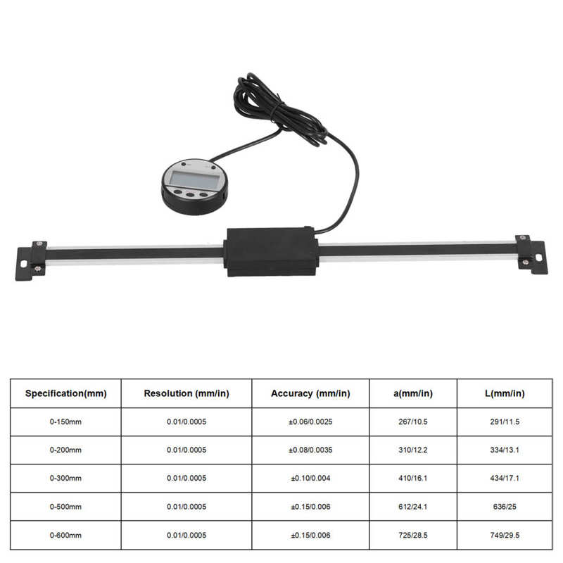 Positionsanzeigen linear 0,01mm Genaue Digitale Anzeige Tragbare Elektronische für Drehmaschinen