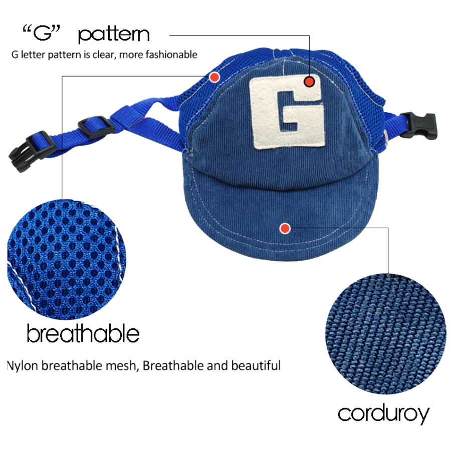 Gorras para perro transpirable con agujeros para mascotas, gorras para el sol con agujeros para las orejas para perros pequeños, medianos y grandes, accesorios para exteriores, deportes de senderismo