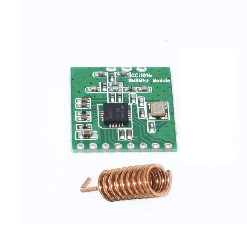 Module sans fil CC1101 868MHz, Transmission longue Distance avec antenne, lot de 2