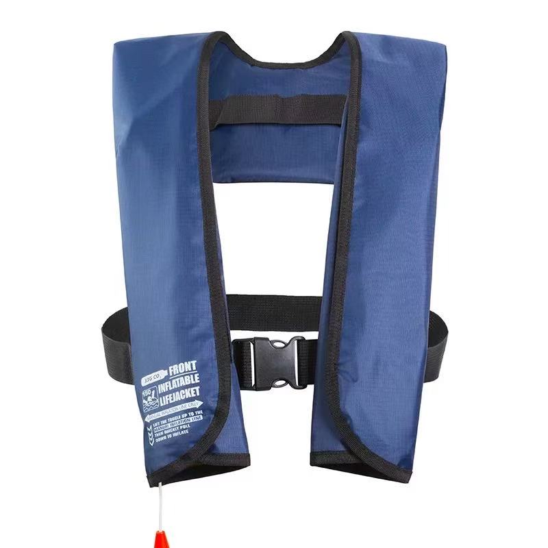 Nuevos chalecos salvavidas autoinflables, chalecos salvavidas manuales para navegación, adultos PFD 150N para deportes acuáticos, pesca, Rafting, accesorios: P / Azul