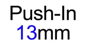 Plaquettes nasales en silicone de type E, 20 pièces = 10 paires, taille 13mm 14mm 15mm, type à visser ou à enfoncer en option: Push In 13mm