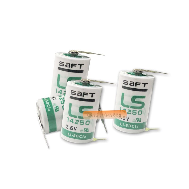 20 Stks/partij Originele Saft Ls 14250 LS14250 1/2 Aa 1/2AA 3.6V 1250 Mah Plc Lithium Batterij met Pins