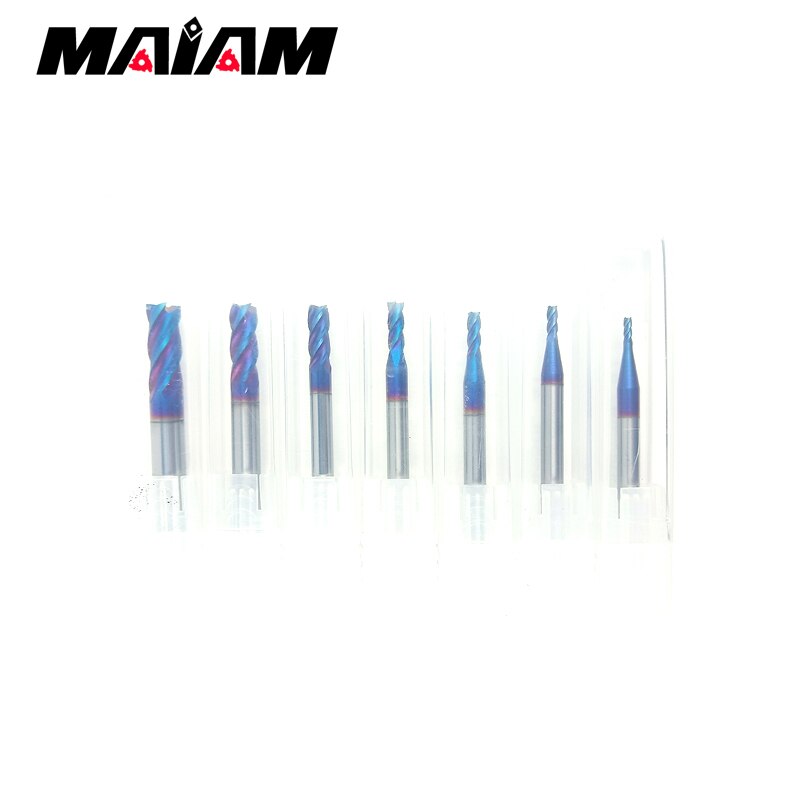 end mill hrc65 10mm 4 flute cnc end milling cutter tungsten carbide rod 4mm 6mm 8mm 12mm for er collet lathe tool holder machine