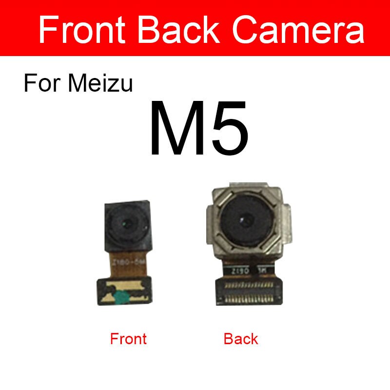 Hoofd Rear Camera Moduel Voor Meizu M5 M5s M5Note Terug Camera Grote Facing Camera Flex Lint Kabel Vervanging Reparatie Onderdelen