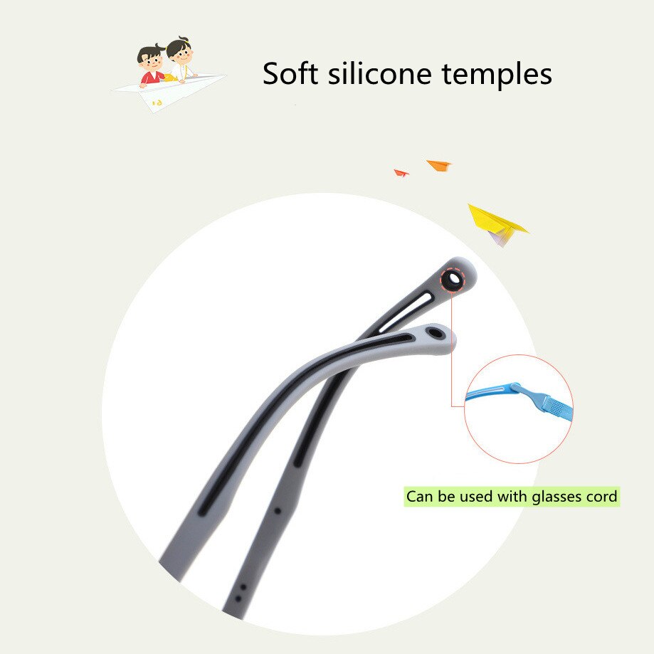 Patillas de gafas de silicona para niños, accesorios universales para gafas, repuesto de reparación de lentes de tornillo, para estudiantes