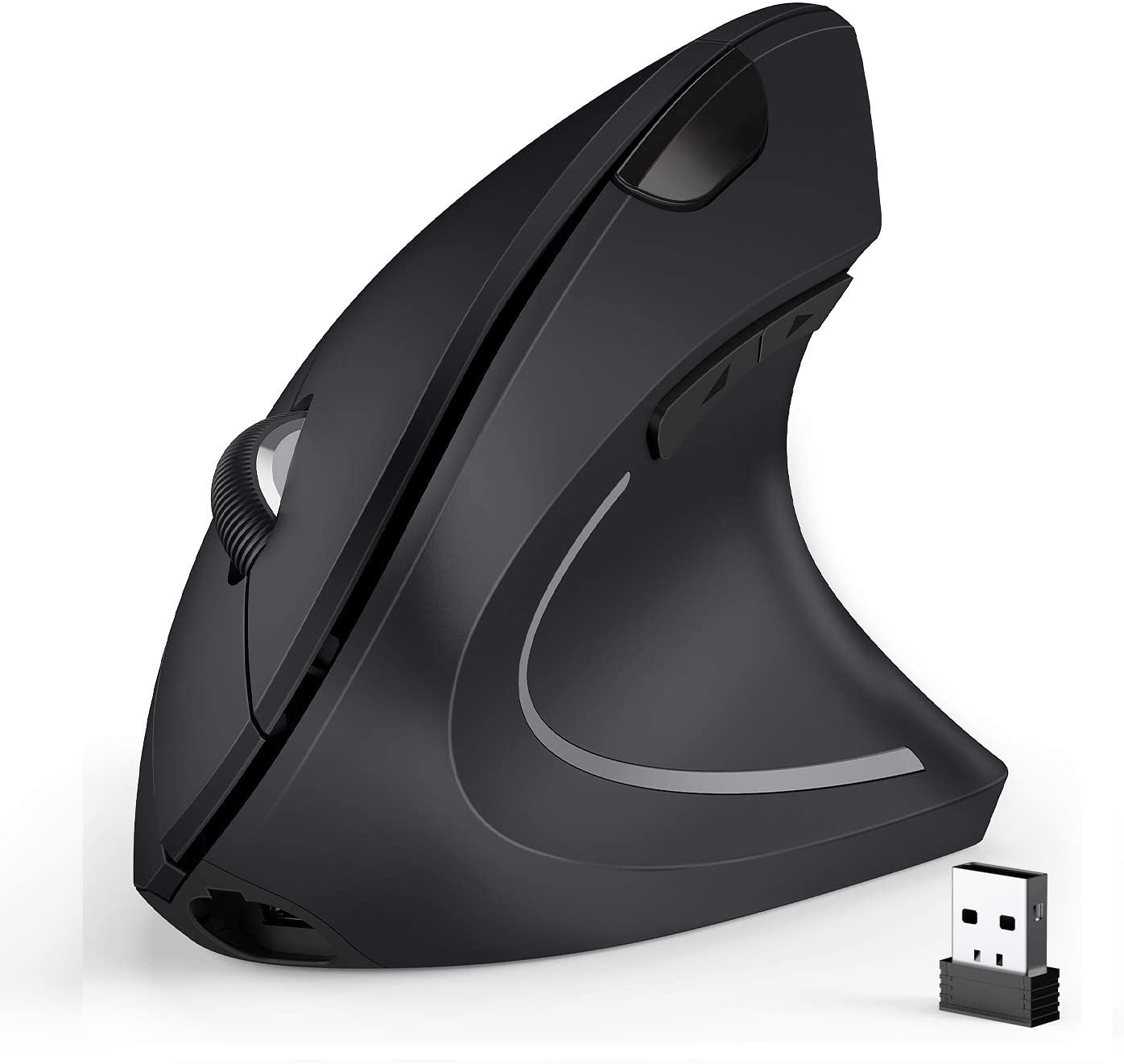 USB Wireless Vertical Mouse Ergonomic Gaming 1000/1600 DPI Optical Wrist Healthy Mice For Laptop Desktop PC Computer 5 Buttons