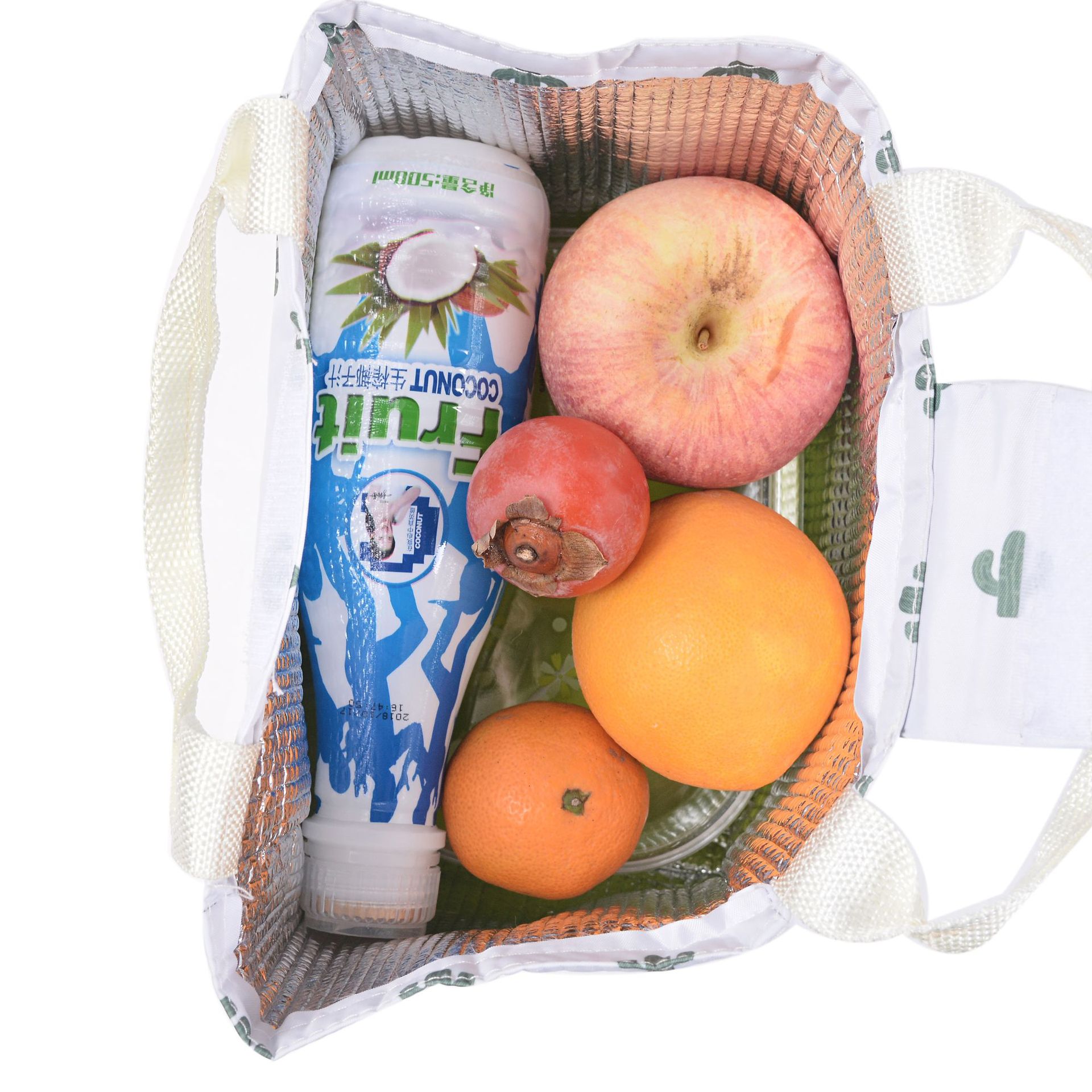 Tyk hånd bento frokostpose koldisolering isoleret taske udendørs picnic isoleret friskhed madpose