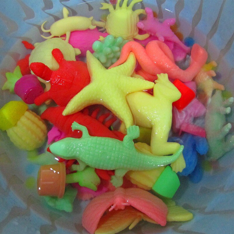 10 pcs/lot océan Animal croissant jouet Marine biologie jouets mer animaux jouet trempage gonflement dans l'eau pour enfants
