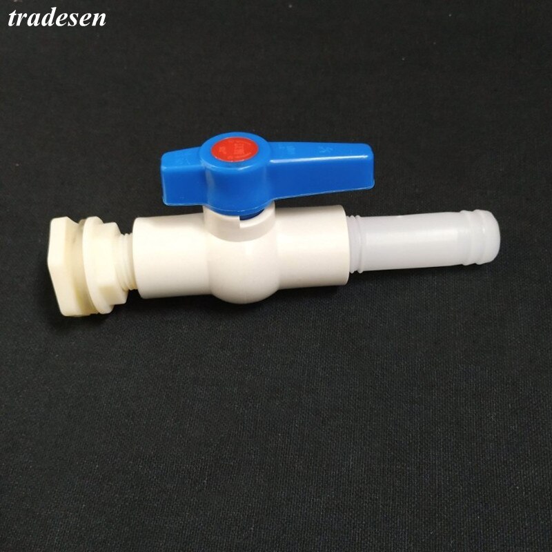 ABS 1/2"~1" Male Thread Water Tank Connector Aquarium Fish Tank Pipe Drainage Bulkhead Join Garden Irrigation Pool Drain Fitting