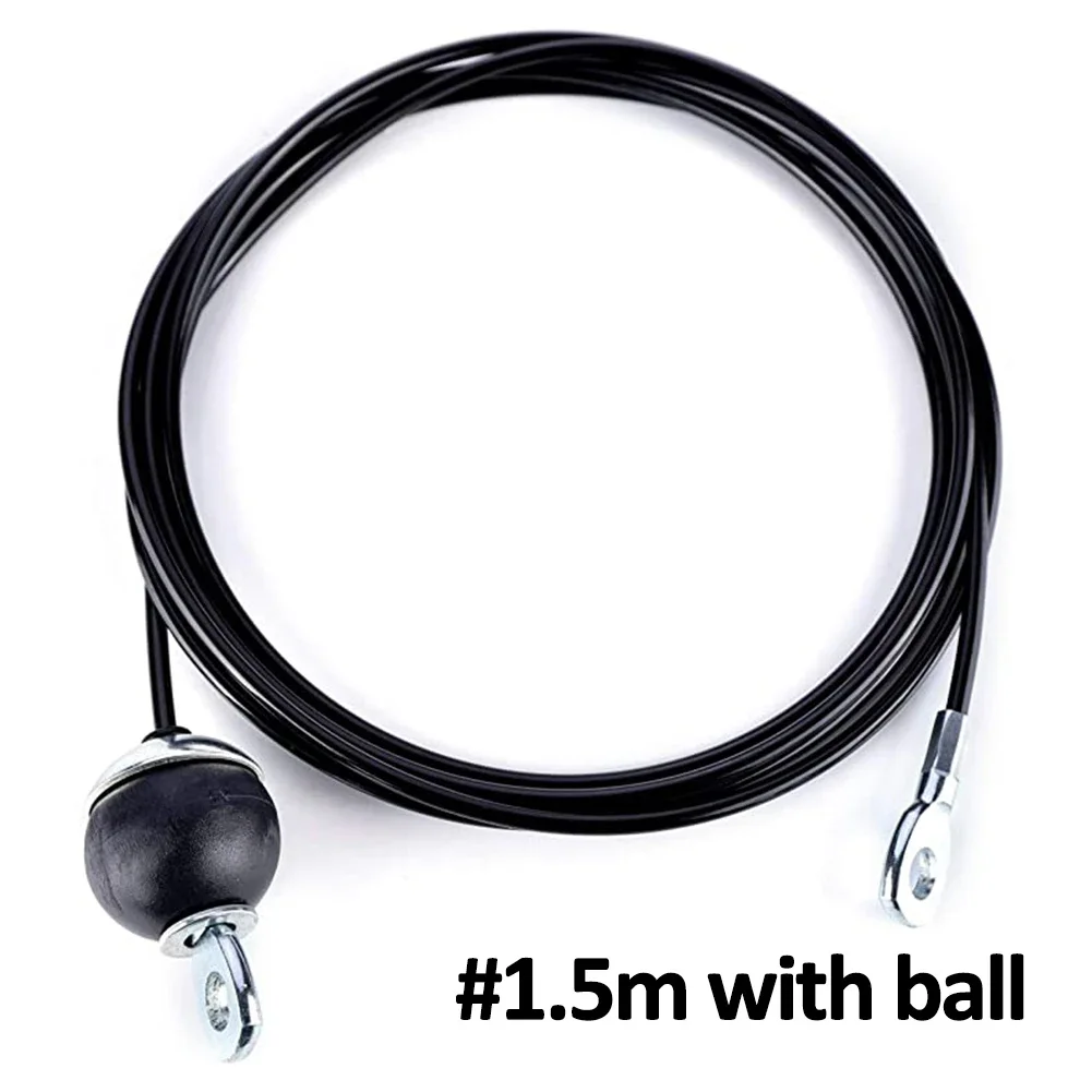 Câble métallique en acier pour gymnastique, 1.5m/2.5m/3m, 5mm, pièces robustes, accessoires pour poulie d'entraînement de levage, équipement de Fitness à domicile: Marron