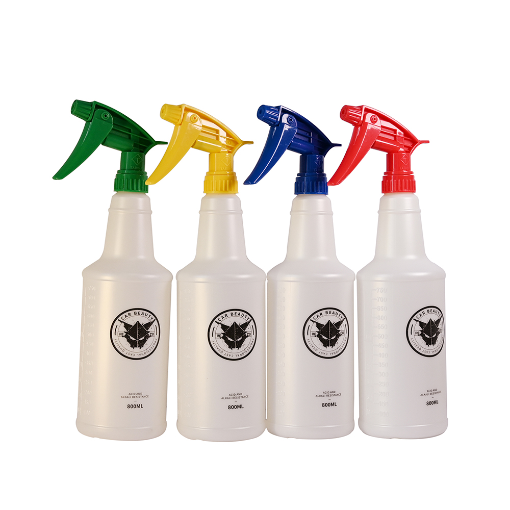 1Pc 800ML Ultra-fine Water Mist Cylindrical Spray Bottle HDPE Chemical Resistant Sprayer For QD Liquid Auto detail