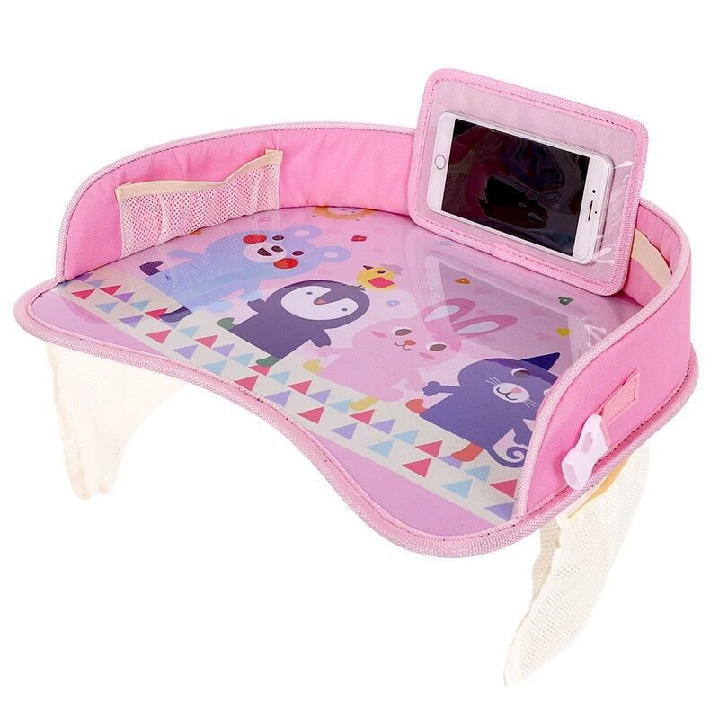 Placa de asiento de coche multifuncional para bebé, mesa de pintura para comer, impermeable, carrito para niños, accesorios de mesa de dibujos animados: Table Plate  Hand in Hand