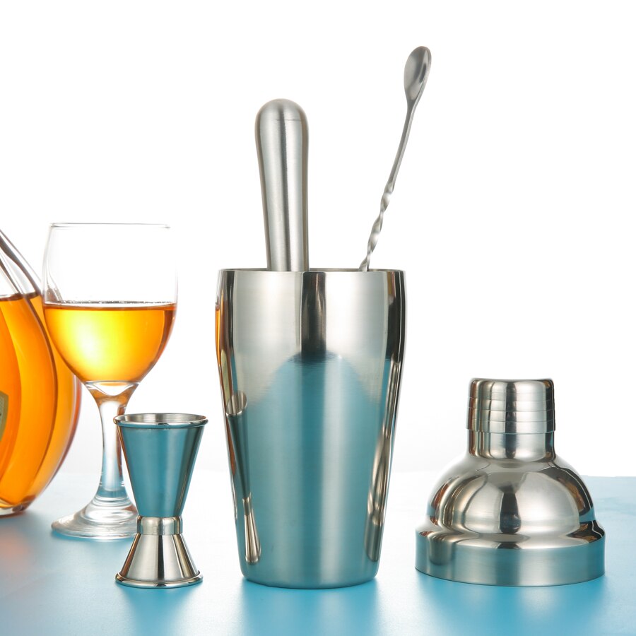 BIUBIUTUA Stainless Steel Cocktail Shaker Mixer Wine Martini Boston Shaker For Bartender Drink Bar Tools 550ML/750ML