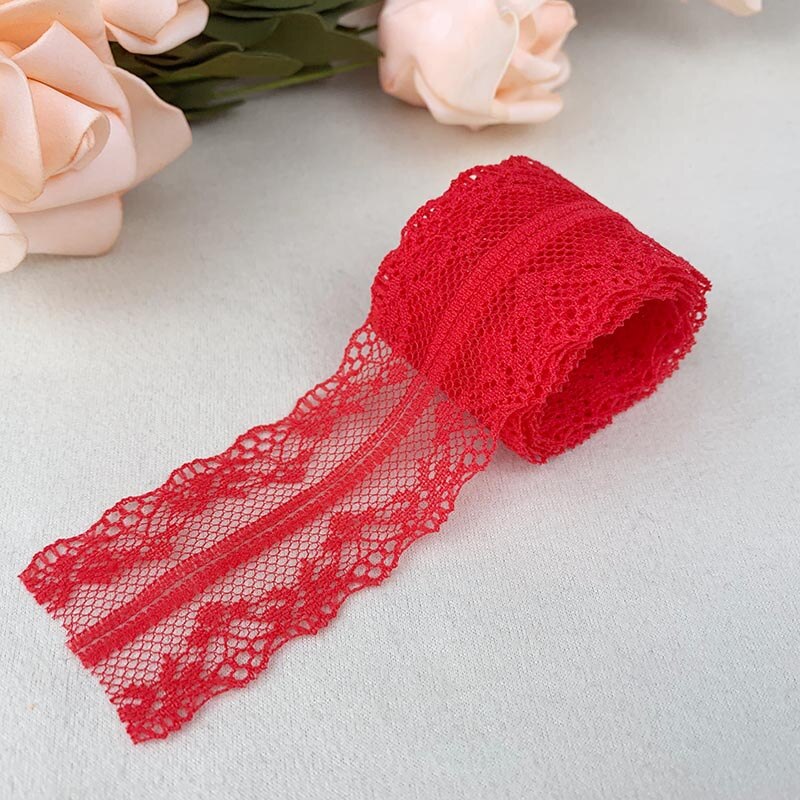 10 Yards 38mm ruban de dentelle filet brodé garniture de dentelle pour mariage fête rideau de noël décorations bricolage cheveux nœuds couture tissu
