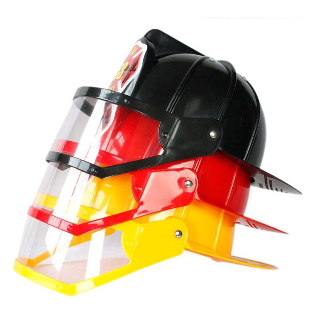 Children Halloween Fireman Helmet Fire Fighters Hat Role Play Game Accessory