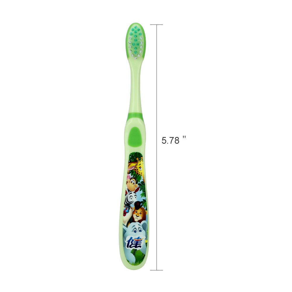 4pcs Children Cartoon Pattern Toothbrush Dental Double Ultra Soft Teeth Tooth Brush for Boys and Girls Kids Tongue Cleaner