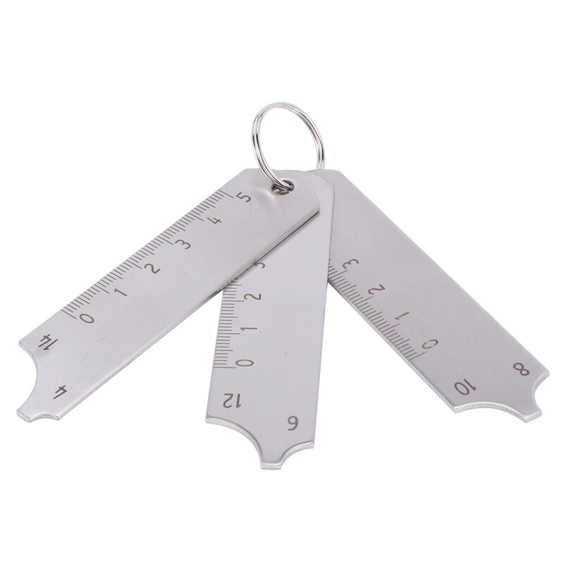Welding Gauge for 3 Pcs Key Set MIG/TIG/STICK Weld Gauge Measure Tool Weld Inspection Gauge Tool