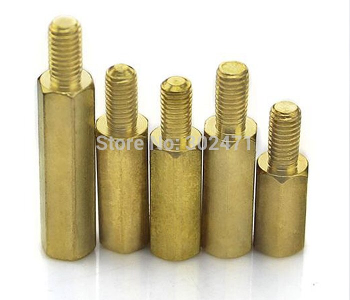 M3*45+6mm Column M3 Single head angle of six pillars/Brass screw/Six angle separation column/M3-Series Screw cap