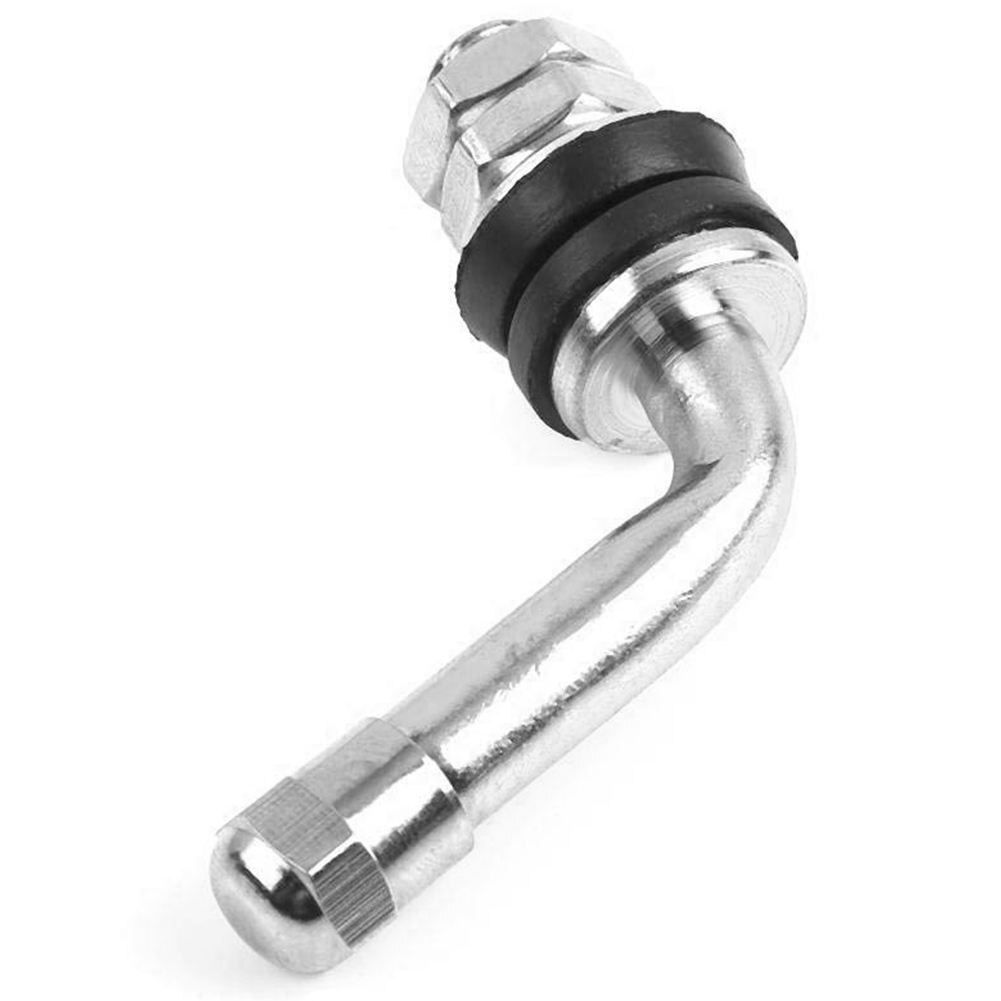 4 Stuks 90 Graden Hoek Verchroomd Metalen Tire Klepstelen Bolt In Tubeless