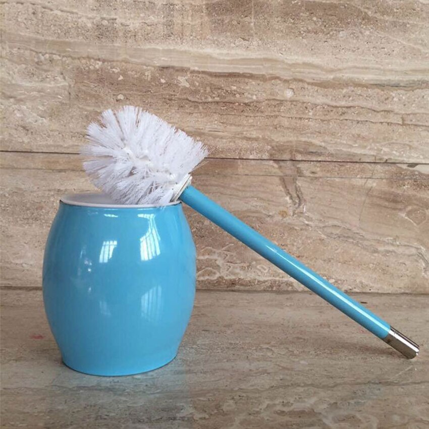 Toilet Brush With Holder Stainless Steel Toilet Scrubber Toilet Bowl Brush and Holder Toilet Brushes for Bathroom: Blue
