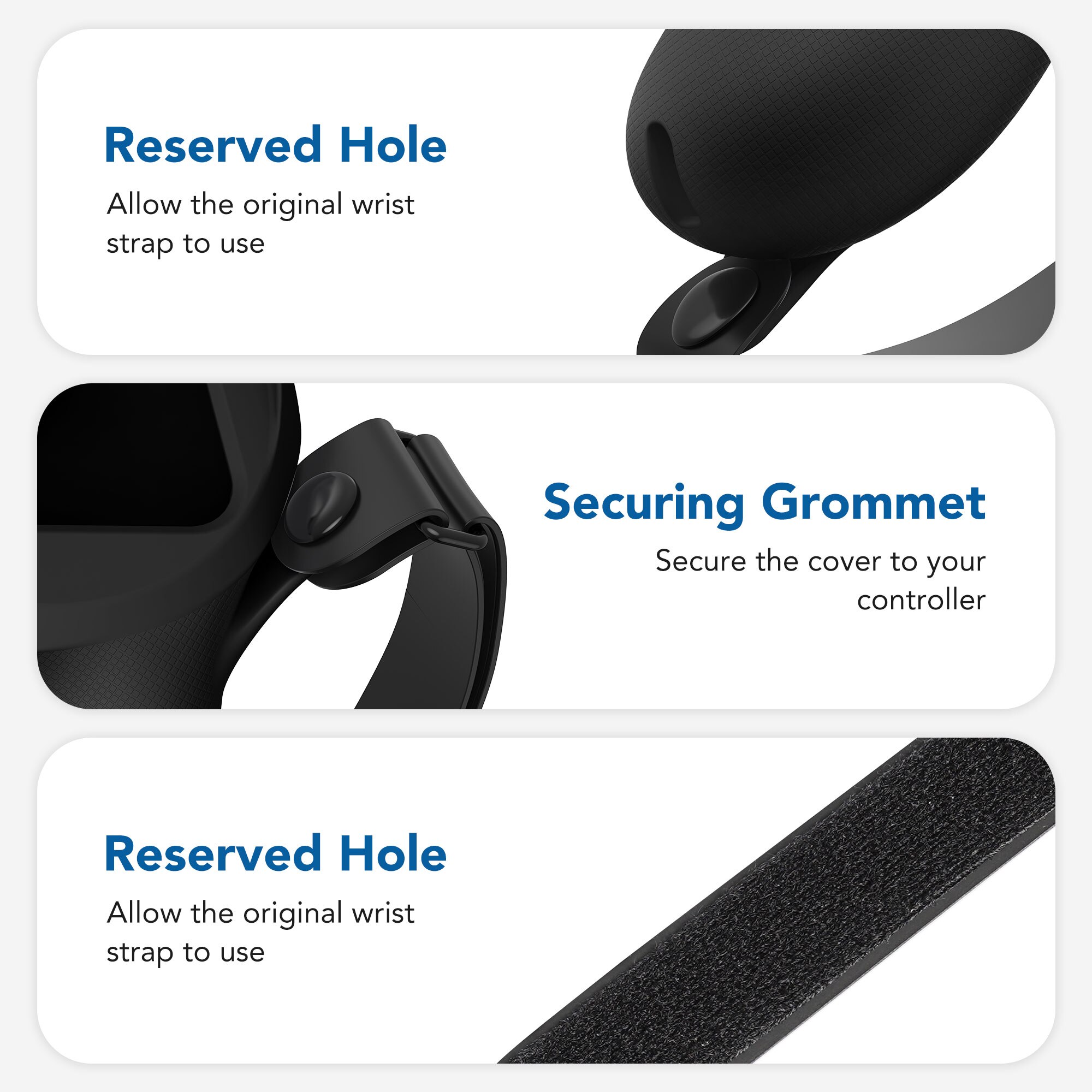 KIWI Anti-Throw Touch Controller Grip Cover For Oculus Quest 2 With Silicone Protective Ring Cover VR Accessories