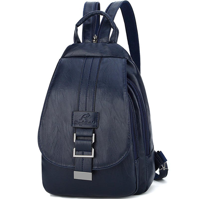 Femmes sacs à Dos en cuir Vintage femme Sac à bandoulière Sac A Dos voyage dames Sac à Dos Mochilas sacs d'école filles Preppy Bookbag