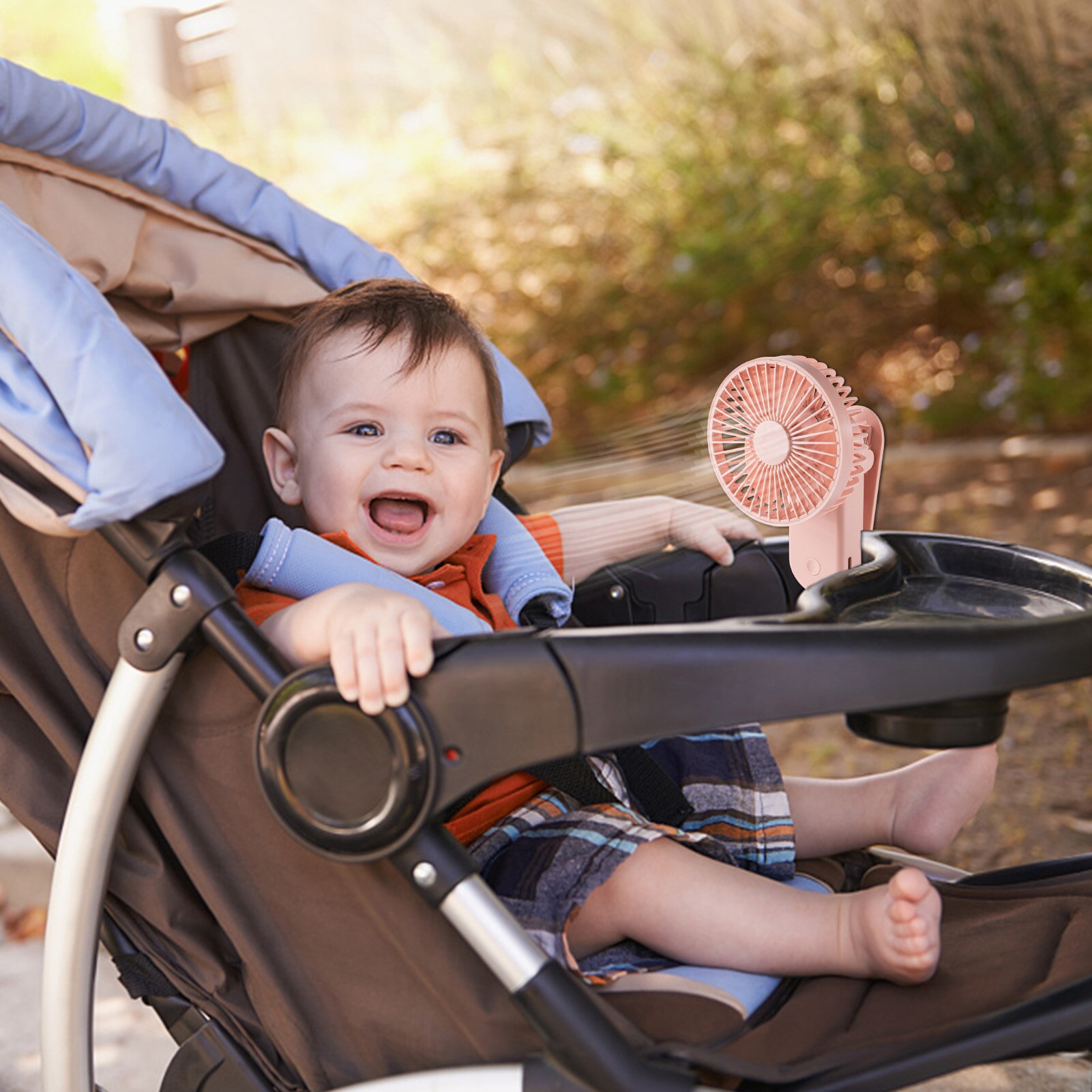 Usb Mini Wind Power Handheld Fan Clip Op Mini Bureau Ventilator 1200Mah Usb Draagbare Ventilator Met 3 Snelheden Leuke kleine Cooling Fans
