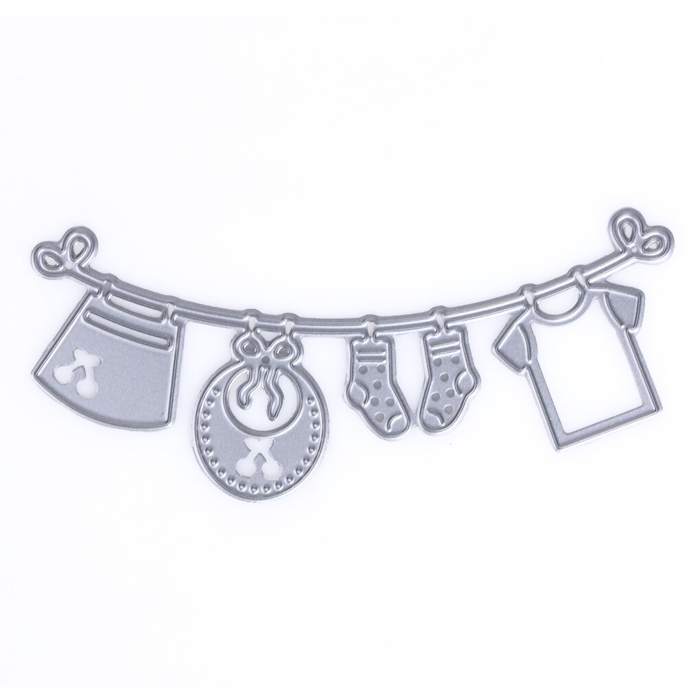 Baby Clothes Metal Cutting Dies Stencils for DIY Scrapbooking Photo Album Cards Making Baby Shower Supplies