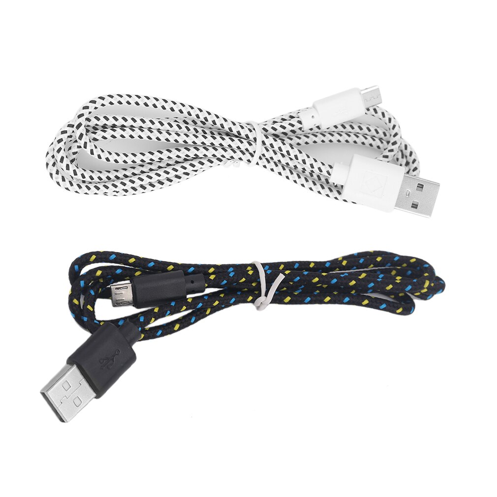 Micro USB Cable 1m 2m Fast Charging Nylon USB Sync Data Mobile Phone Android Adapter Charger Cable for Samsung Cable