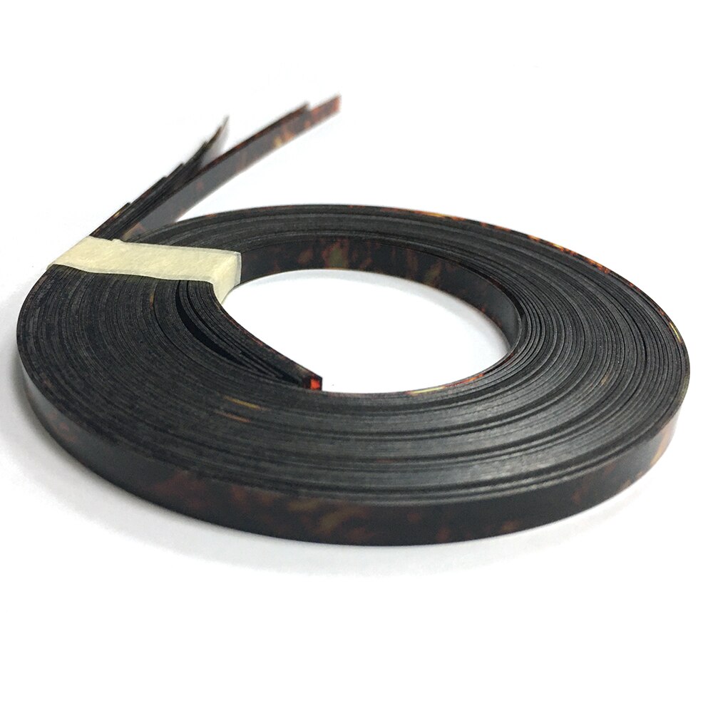 10pcs/lot 5mm x 1000mm Celluloid Strips Guitar Binding Purfling Edging Multi Colors: Tortoise