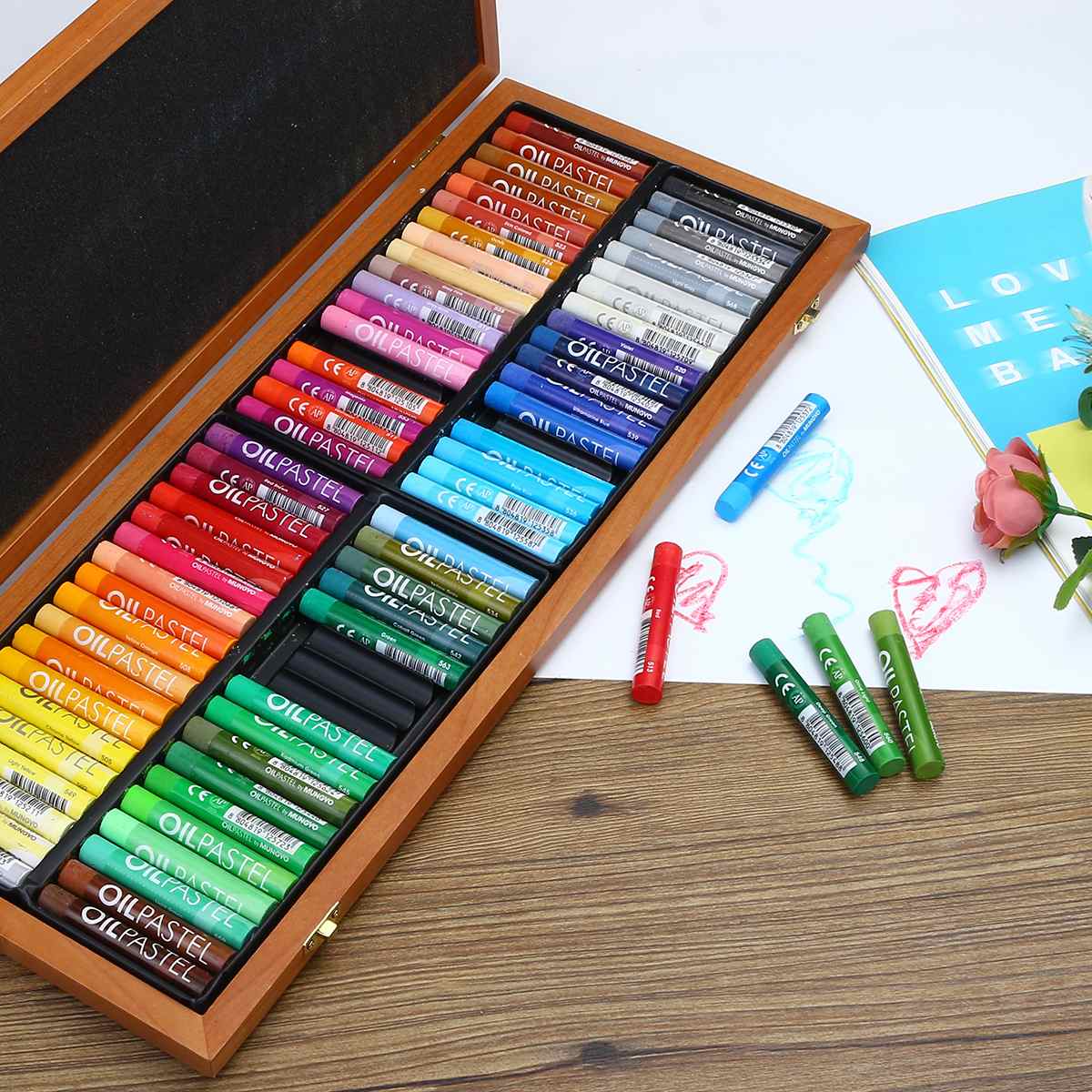 12/24/35/48/72Colors Non-Toxic Crayon Graffiti Soft Oil Pastels for Artist Drawing Pen School Stationery Supplies