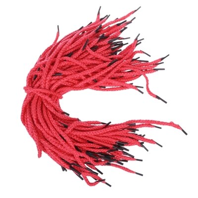 Lot de 100 poignées de rechange pour sac en papier, sangle de sac à main, accessoires de bricolage, fournitures: Rouge 