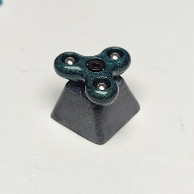 Keycap Personality Fidget Spinner Resin Keycap For Cherry Mx Switch Mechanical Gaming Keyboard Blue Black Keycaps 1pc: 3