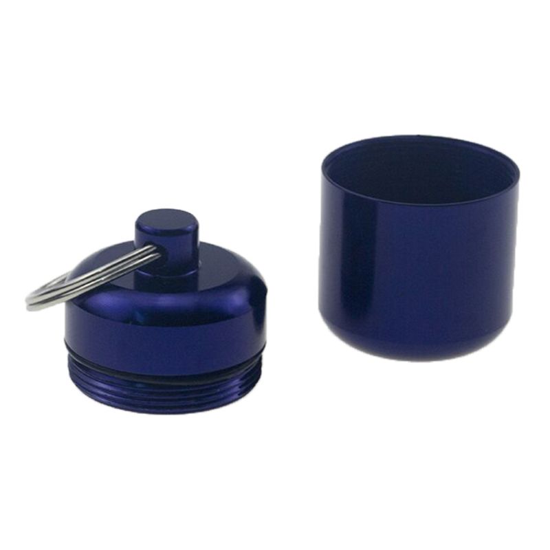 Sleutelhanger Oordopjes Opbergdoos Aluminiumlegering Opbergcontainer voor portemonnee Waterdichte metalen doos