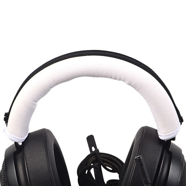 Kutou korvatyynyt razer kraken pro  v2 korvatyynyä kraken 7.1 v2 korvatyynyä pehmuste korvakupit varaosat kuulokkeiden vaahtomuovityyny: Valkoinen pääpanta