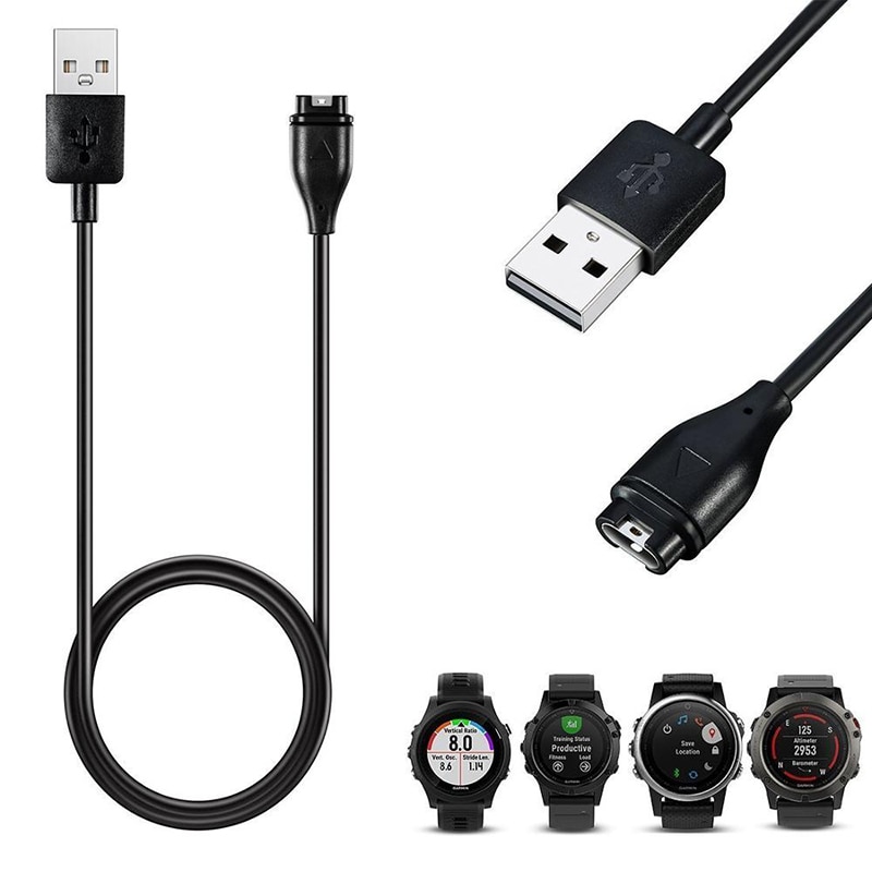 Hurtigopladning usb oplader til garmin reservedele fenix 5 5s 5x plus vivoactive 3 forerunner 935 urmontering ladekabel