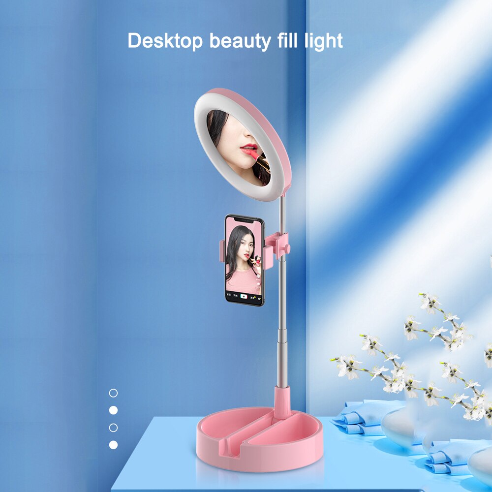 Led ring light phone stand selfie ringlight Selfie Mount phone ring holder Live Lighting Photography Makeup Video ring ligth